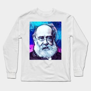 Anthony Trollope Snowy Portrait | Anthony Trollope Artwork 6, Long Sleeve T-Shirt